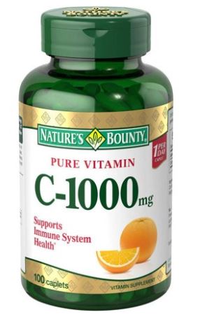 Nature's Bounty Vitamin Pure Vitamin C Supplement Caplets - 1000mg - 100 Count