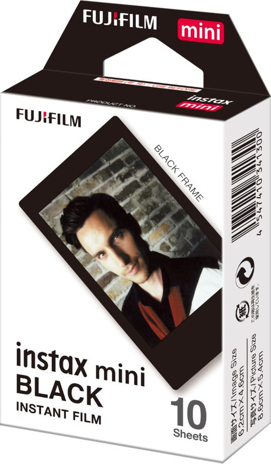 Fujifilm Instax Mini Instant Film - Black - 10 Sheets