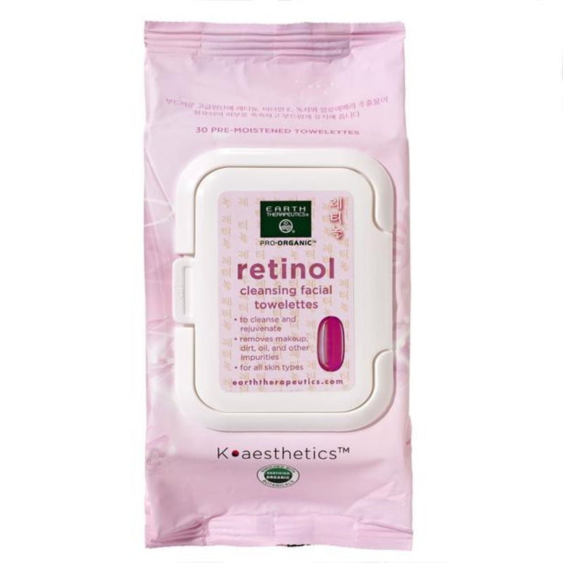 Earth Therapeutics Makeup Remover Wipes - Retinol