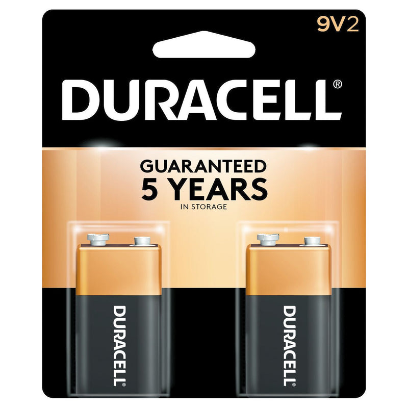 Duracell Copper Top 9V Alkaline Batteries - 2 Count