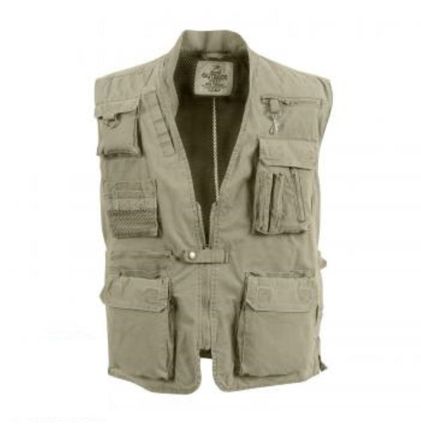 Rothco Mens Deluxe Safari Outback Vest