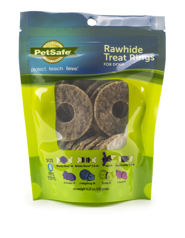 PetSafe Busy Buddy Rawhide Treat Ring Refills - Original Rawhide - Medium