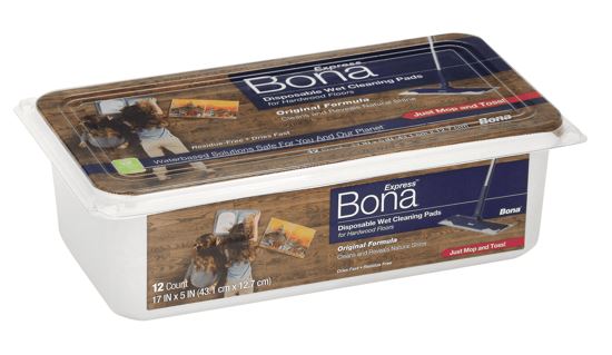 Bona Hardwood Floor Wet Cleaning Pads - 12 Pack