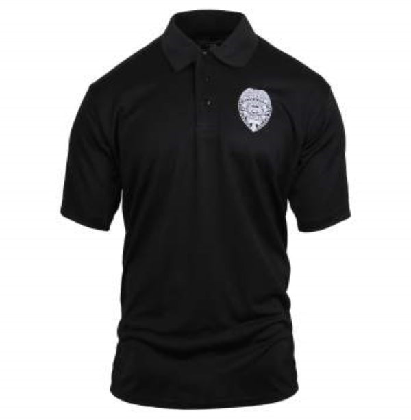 Rothco Mens Moisture Wicking Security Short Sleeve Polo Shirt With Badge - Size S - XL
