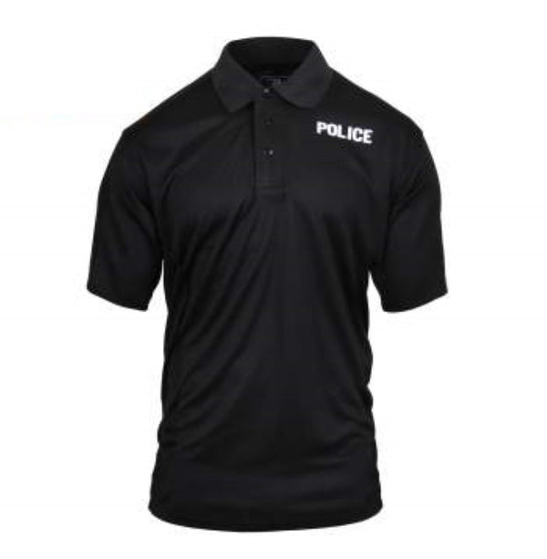 Rothco Mens Moisture Wicking Police Short Sleeve Polo Shirt - Size S - XL