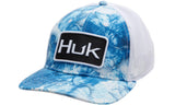 Huk Mens Mossy Oak Fracture Stretch Trucker Cap