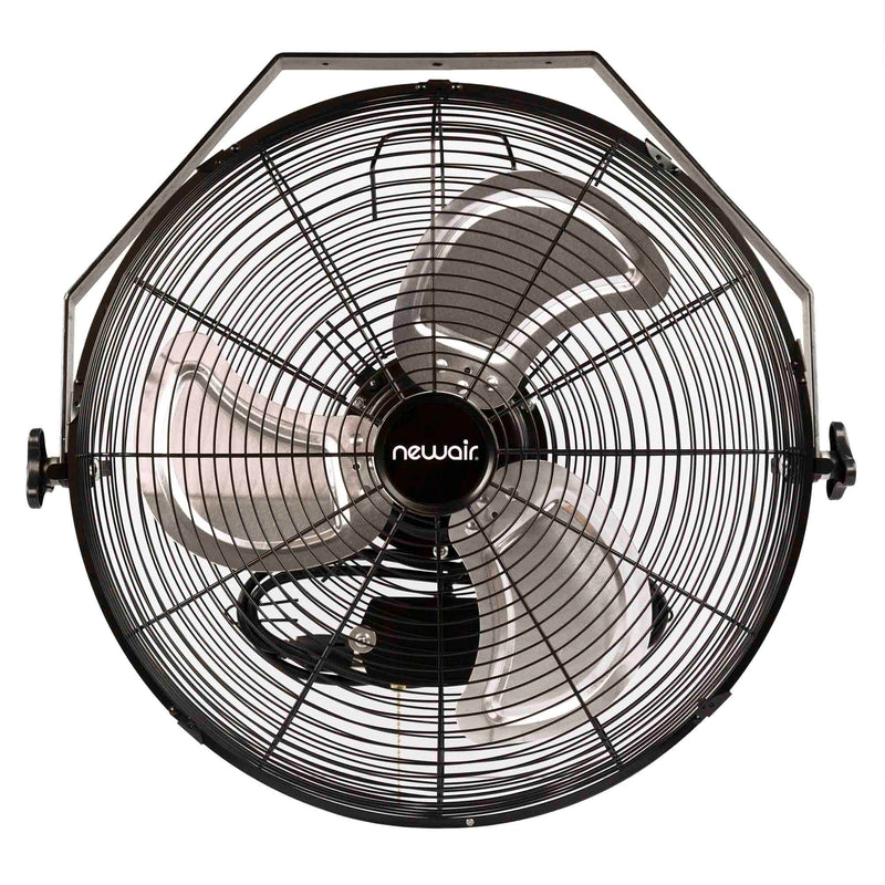 NewAir 18” High Velocity Wall Mounted Fan with Sealed Motor Housing and Ball Bearing Motor