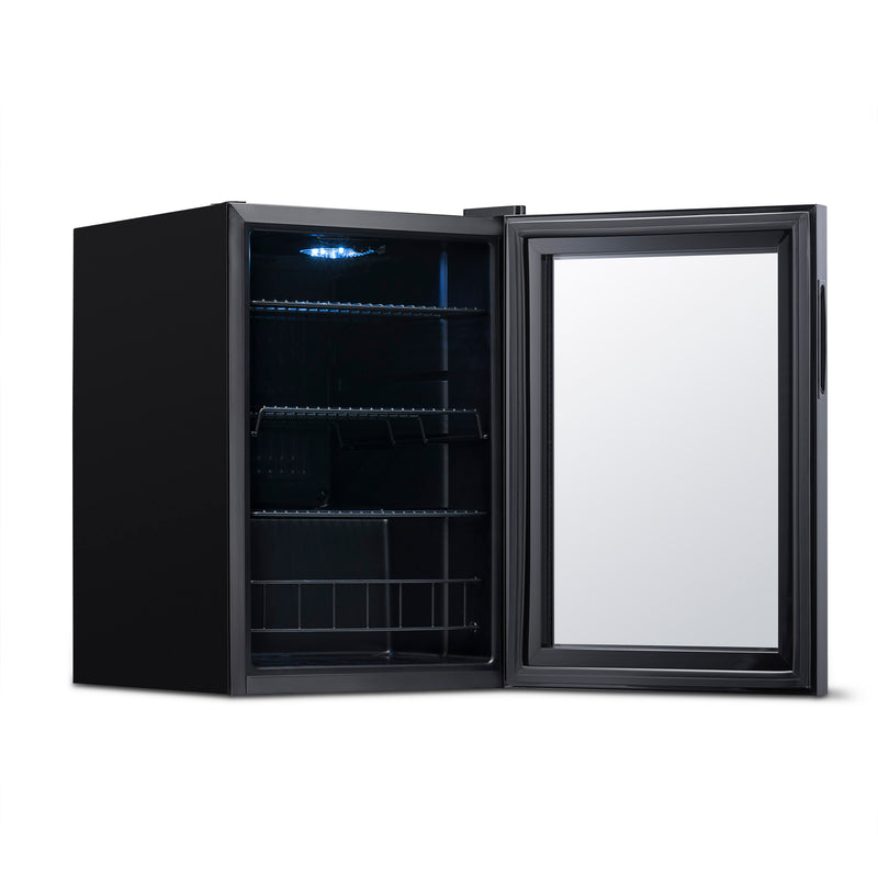 NewAir 90 Can Freestanding Beverage Fridge with Adjustable Shelves and Lock