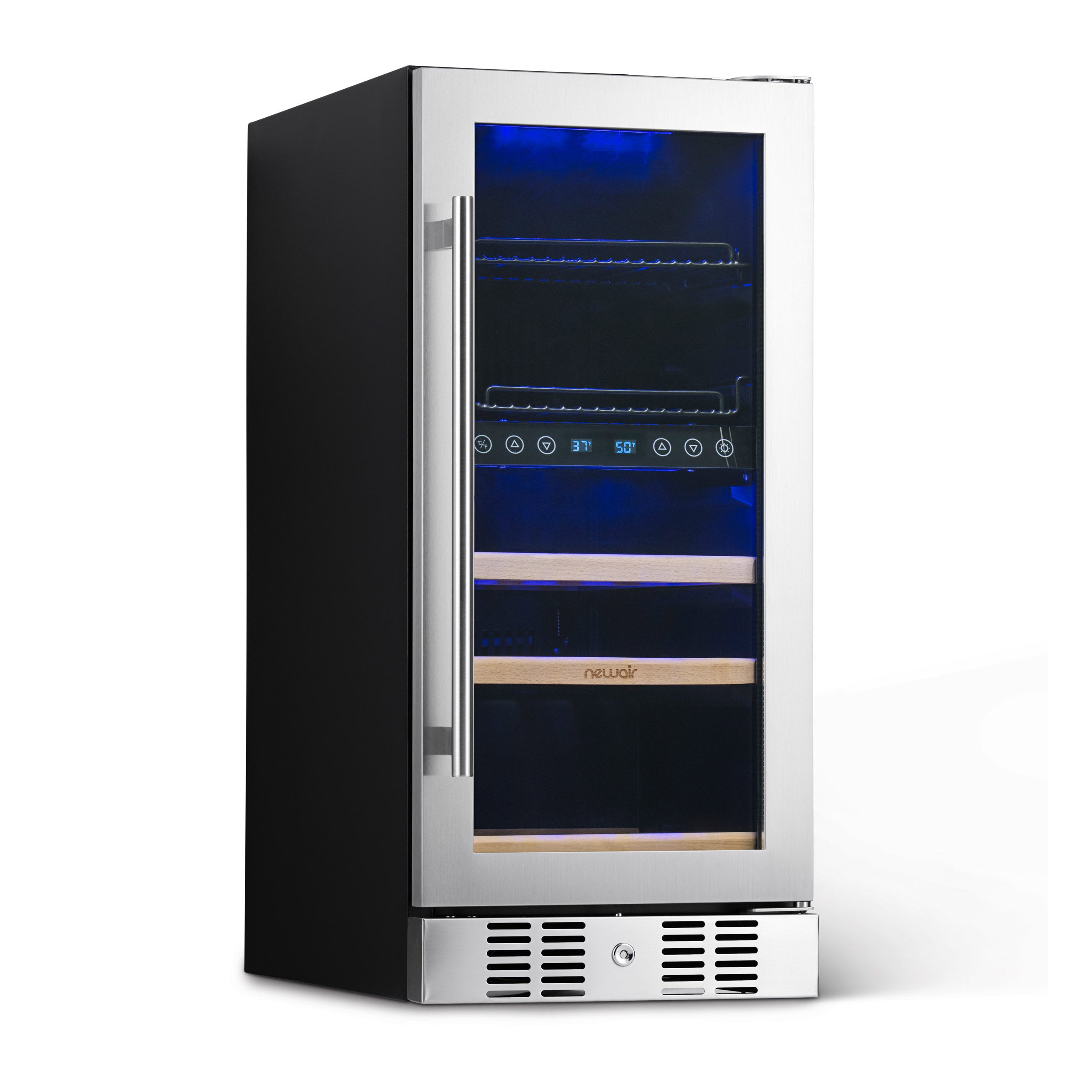 NewAir 48 Can, 9 Wine Bottle Dual Zone Compressor Wine Cooler