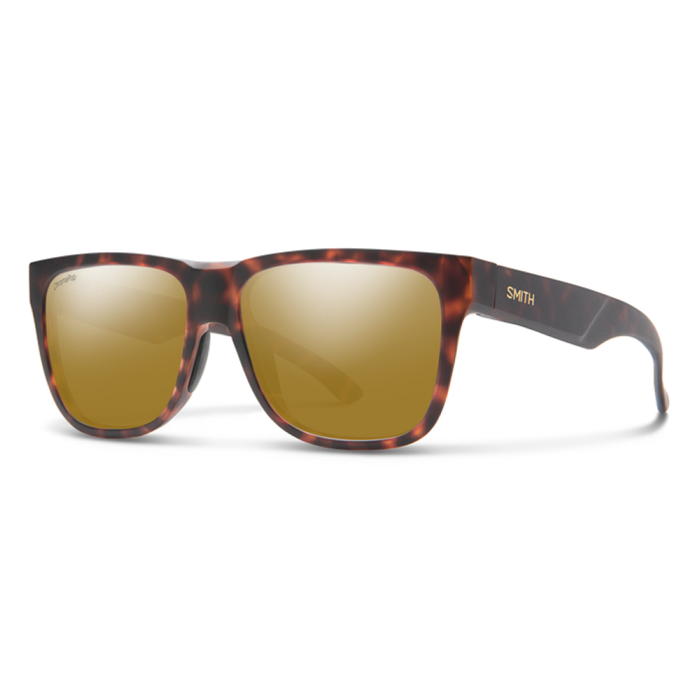 Smith Lowdown 2 Matte Tortoise Frame - ChromaPop Polarized Bronze Mirror Lens - Polarized Sunglasses