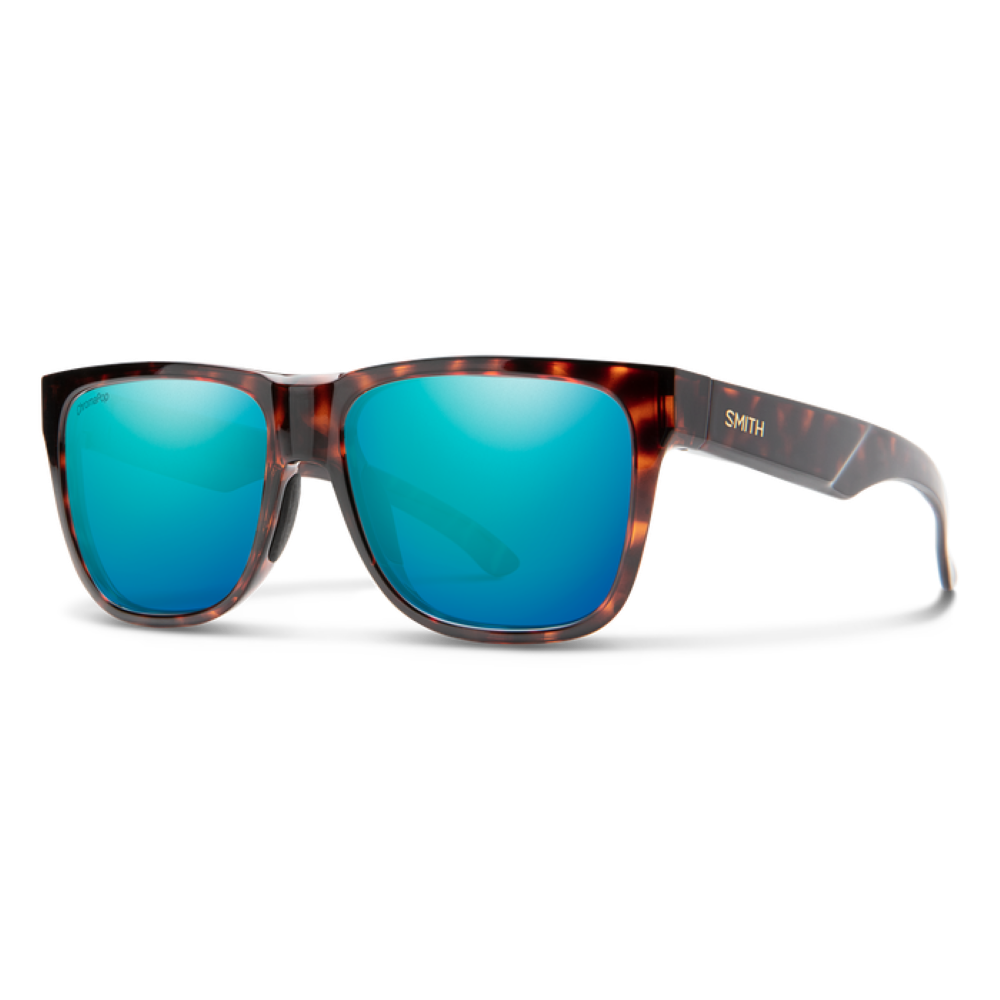 Smith Lowdown 2 Tortoise Frame - ChromaPop Polarized Opal Mirror Lens - Polarized Sunglasses