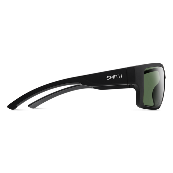 Smith Outback Matte Black Frame - ChromaPop Polarized Gray Green Lens - Polarized Lens