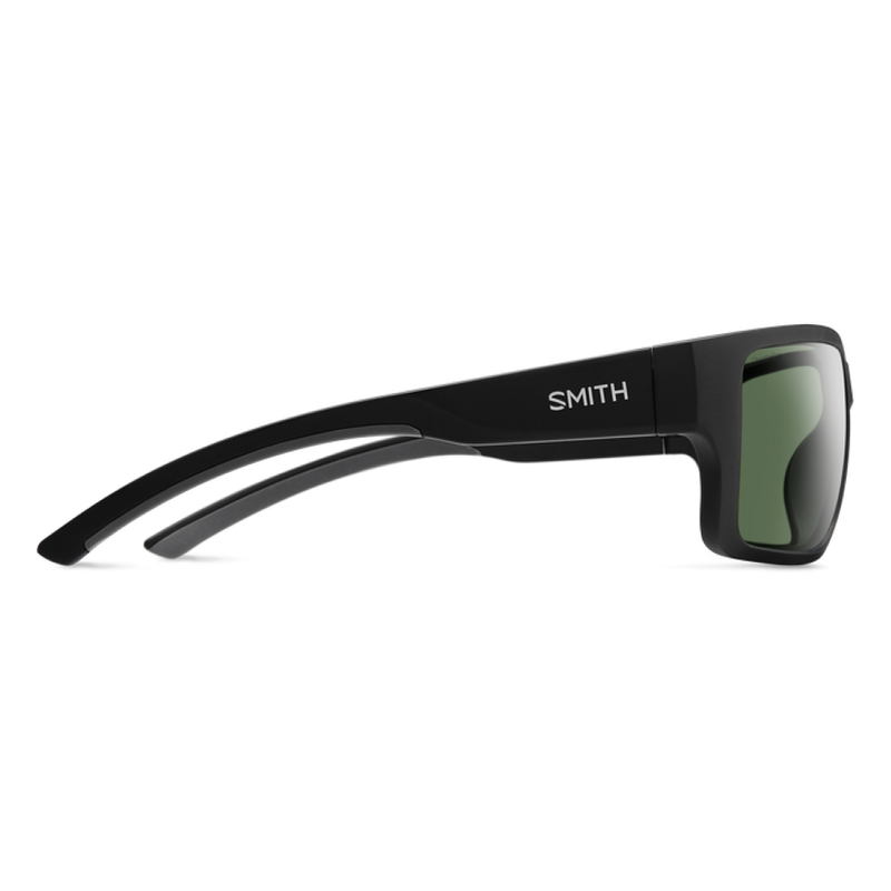 Smith Outback Matte Black Frame - ChromaPop Polarized Gray Green Lens - Polarized Lens