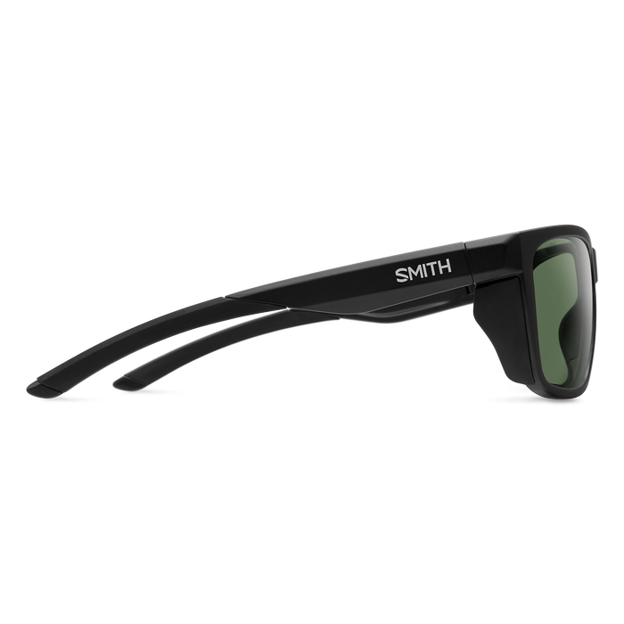 Smith Longfin Matte Black Frame - ChromaPop Polarized Gray Green Lens - Polarized Sunglasses
