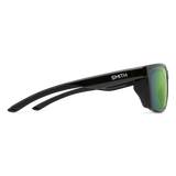 Smith Longfin Black Frame - ChromaPop Polarized Green Mirror Lens - Polarized Sunglasses