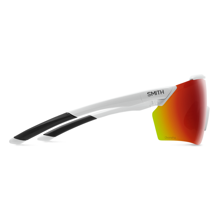 Smith Ruckus Matte White Frame - ChromaPop Red Mirror Lens - Polarized Sunglasses