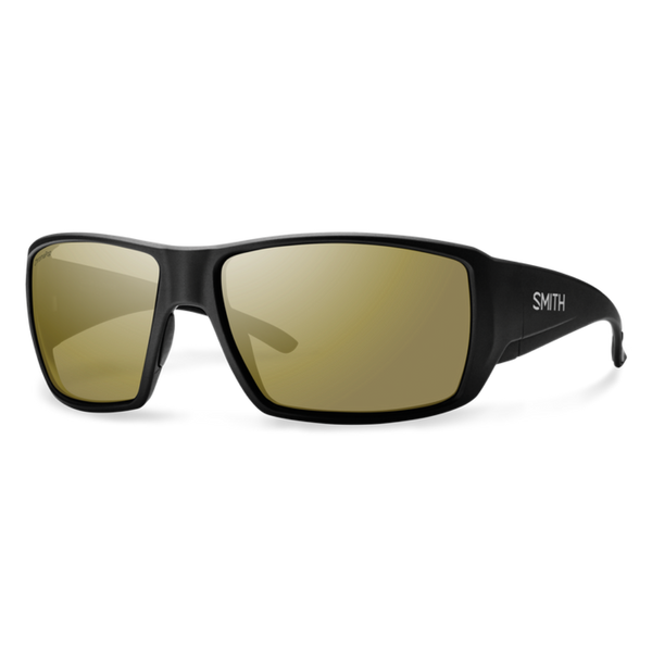 Smith Guide's Choice Matte Black Frame - ChromaPop+ Polarized Bronze Mirror Lens - Polarized Sunglasses
