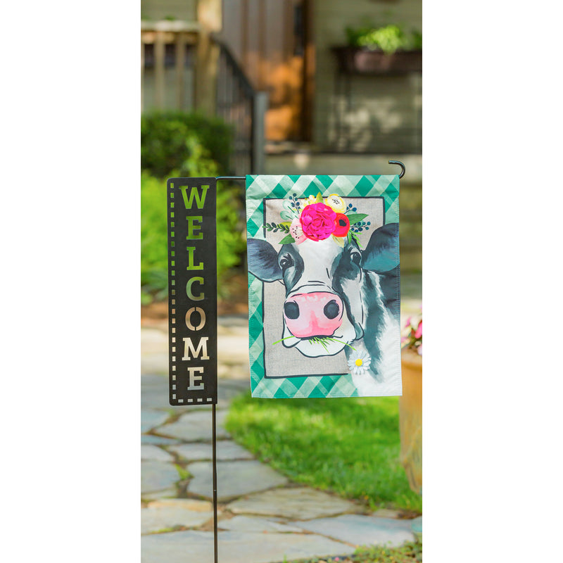 Evergreen Welcome Garden Flag Stand