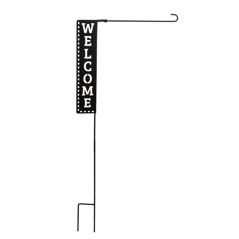 Evergreen Welcome Garden Flag Stand