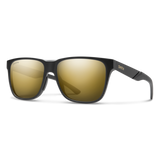 Smith Lowdown Steel Matte Black Gold Frame - ChromaPop Polarized Black Gold Lens - Polarized Sunglasses