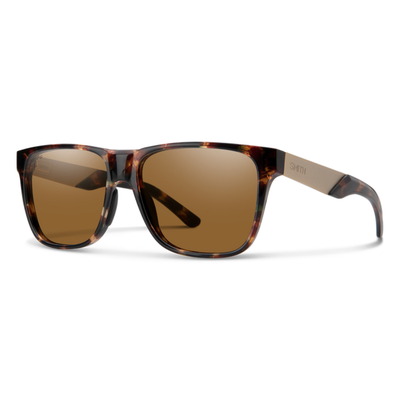 Smith Lowdown Steel Dark Tortoise Frame - ChromaPop Polarized Brown Lens - Polarized Sunglasses