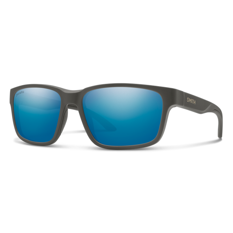 Smith Basecamp Matte Gravy Frame - ChromaPop Polarized Blue Mirror Lens - Polarized Sunglasses