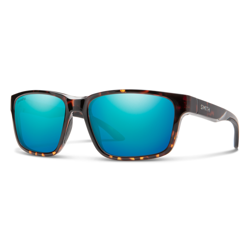Smith Basecamp Tortoise Frame - ChromaPop Polarized Opal Mirror Lens - Polarized Sunglasses
