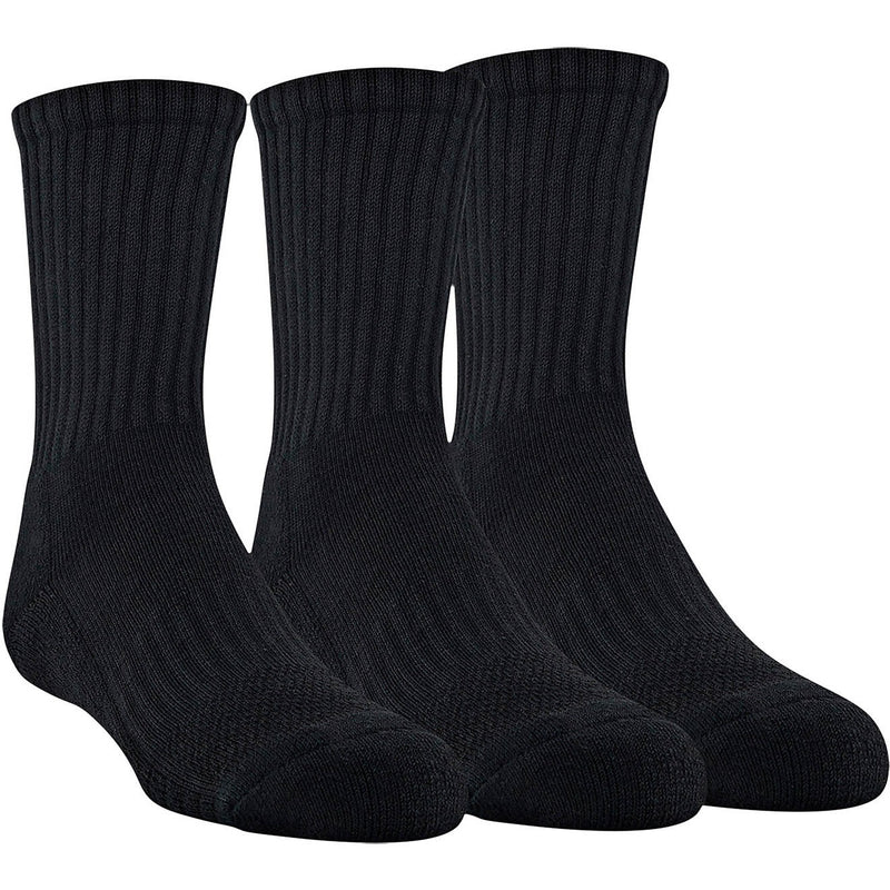 Under Armour Mens Training Cotton Crew Sock - 3 Pack