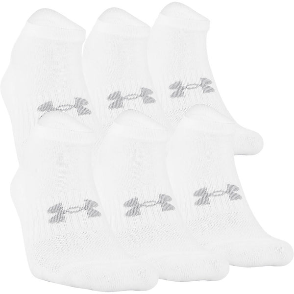 Under Armour Mens Training Cotton No Show Sock - Large - 6 Pack