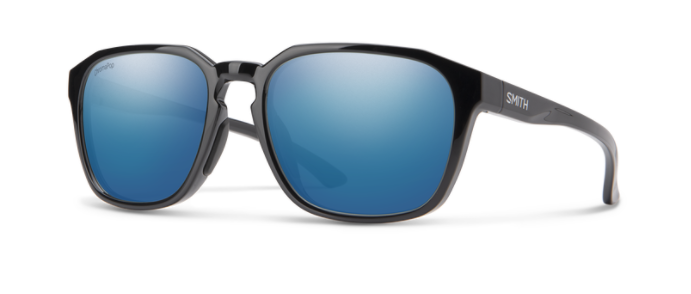 Smith Contour Black Frame - ChromaPop Polarized Blue Mirror Lens - Polarized Sunglasses