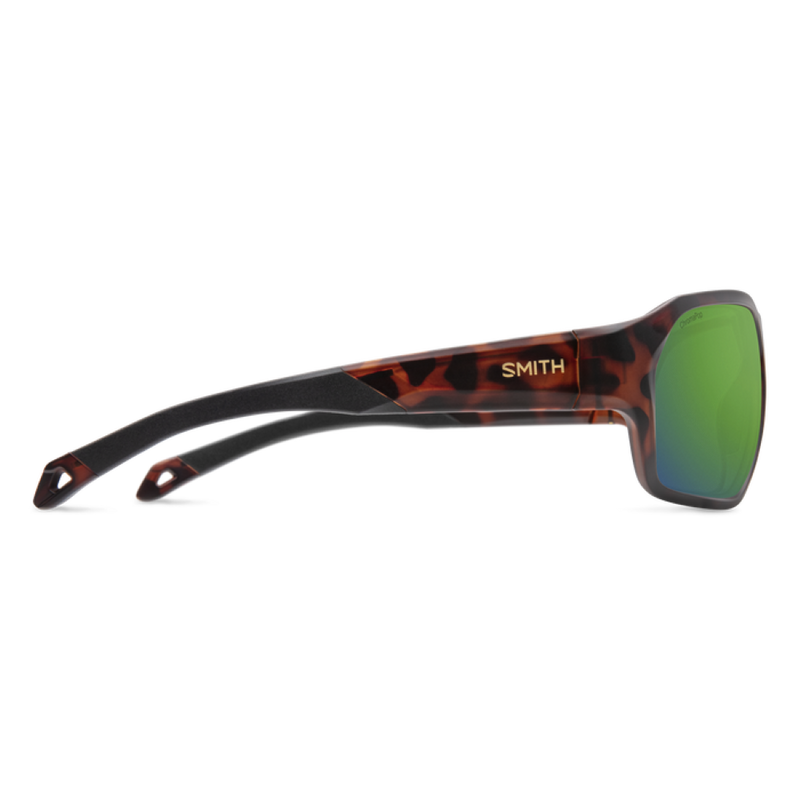 Smith Deckboss Matte Tortoise Frame - ChromaPop Polarized Green Mirror Lens - Polarized Sunglasses