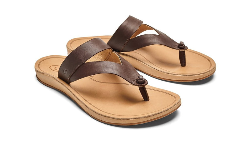 OluKai Womens Kaekae Ko'o Leather Beach Sandal – ShopCGX