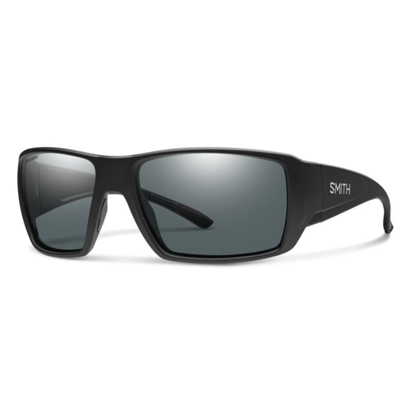 Smith Guide's Choice XL Matte Black Frame - ChromaPop Glass Polarized Gray Lens - Polarized Sunglasses