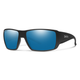 Smith Guide's Choice XL Matte Black Frame - ChromaPop Glass Polarized Blue Mirror Lens - Polarized Sunglasses