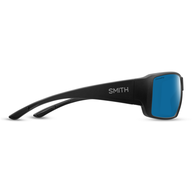 Smith Guide's Choice XL Matte Black Frame - ChromaPop Glass Polarized Blue Mirror Lens - Polarized Sunglasses