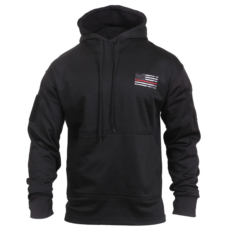 Rothco Mens Thin Red Line Concealed Carry Hoodie - Size 2XL