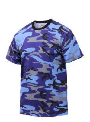 Rothco Mens Colored Camo Short Sleeve T-Shirt