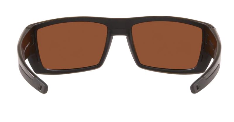 Costa Del Mar Mens Rafael Matte Olive Teak Frame - Green Mirror 580 Plastic Lens - Polarized Sunglasses