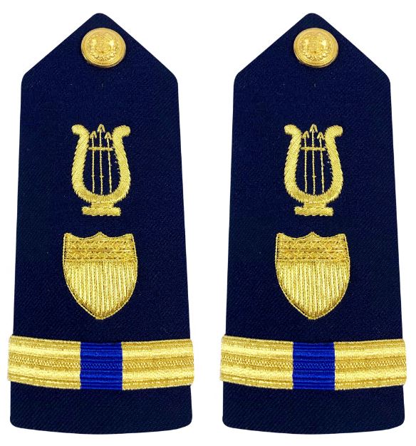 Vanguard Coast Guard Warrant Officer 4 Male Hard Shoulder Board: Bandmaster