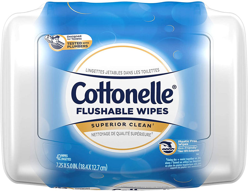 Cottonelle Flushable Moist Wipes - 42 Count