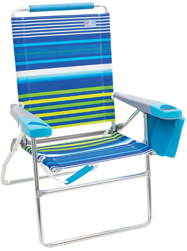 RIO Beach Beach Chair with Deluxe Arms - 17 in.