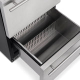NewAir 24” Built-in 20 Bottle and 80 Can Dual Drawer Outdoor Wine and Beverage Fridge