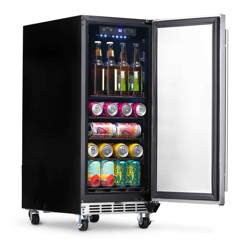 NewAir 15” Built-in 90 Can Outdoor Beverage Fridge