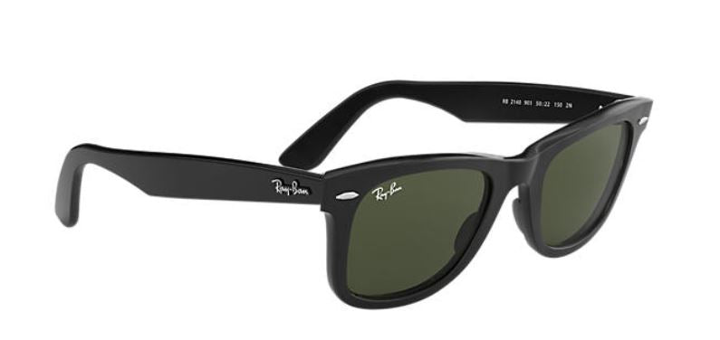 Ray-Ban Original Wayfarer Classic Non-Polarized Sunglasses - Black/G-15 Green