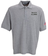 Coast Guard Mens DD-214 Alumni Short Sleeve Polo Shirt