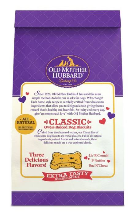 Old Mother Hubbard Crunchy Classic Extra Tasty Assortment Dog Biscuits - Mini - 20 oz. Bag