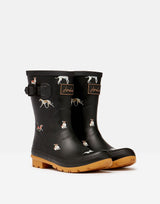 Joules Womens Molly Mid Height Printed Rain Boots