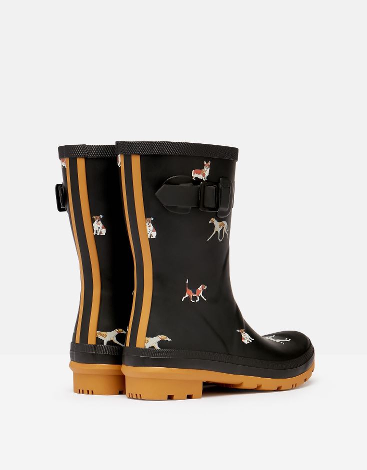 Joules Womens Molly Mid Height Printed Rain Boots