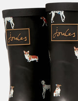 Joules Womens Molly Mid Height Printed Rain Boots