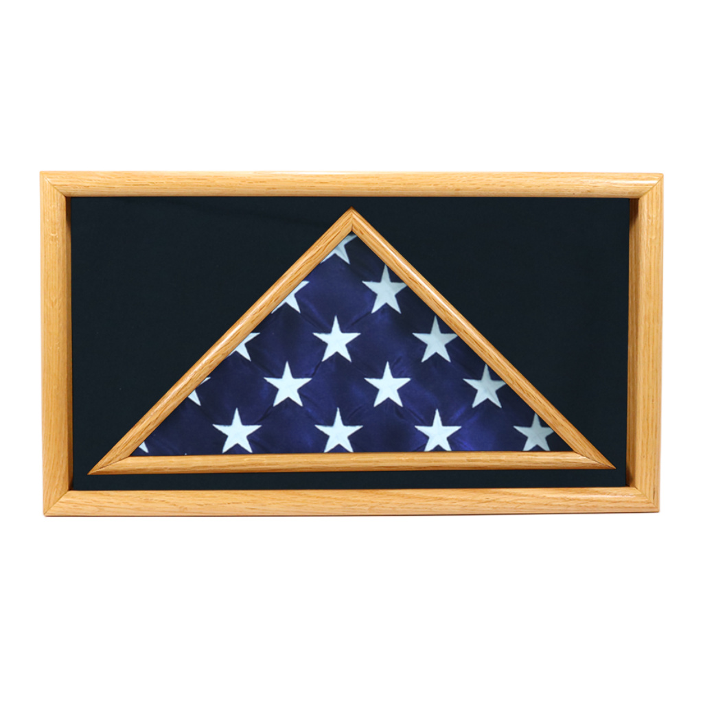 Shadow Box - Oak - Holds A 3"X5" Flag